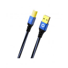 Oehlbach USB PLUS B Καλώδιο USB 2.0 type A to type B 0,5m Blue (Τεμάχιο) 24672