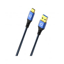 Oehlbach USB Plus USB 3.2 Gen2 Cable Type A - Type C 1m (Τεμάχιο) 23906