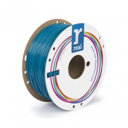 REAL PETG Recycled 3D Printer- Blue - spool of 1Kg -1.75mm (REALPETGRBLUE1000MM175)