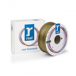 REAL PLA 3D Printer Filament - Gold - spool of 1Kg - 2.85mm (REALPLAGOLD1000MM3)