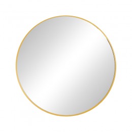 Καθρέπτης Nhaos Inart χρυσό αλουμίνιο Φ60x2.5εκ