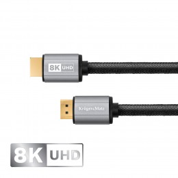 KM1265 . Καλώδιο HDMI 8K 2.1v 1.8m Kruger&Matz