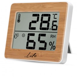 LIFE Gem Bamboo Edition Thermometer with hygrometer