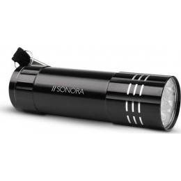 Sonora Black Ray Αλουμινένιος mini φακός LED 30 lm σε μαύρο χρώμα