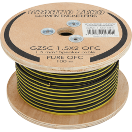 Ground Zero Gzsc 1.5x2 ofc Gzsc 1.5x2 Ofc 2x 1.50 mm² ofc Speaker Wire Άμεση Παράδοση