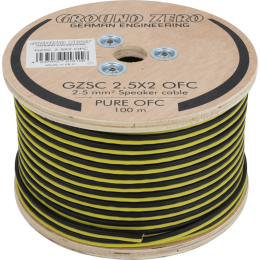 Ground Zero Gzsc 2.5x2 ofc Gzsc 2.5x2 Ofc 2x 2.50 mm² ofc Speaker Wire Άμεση Παράδοση