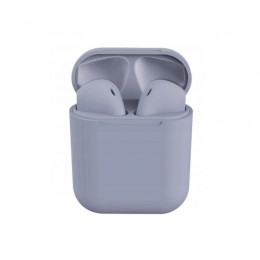 Ασύρματα Ακουστικά Bluetooth με Βάση Φόρτισης i12 TWS Χρώματος Γκρι SPM I12-Grey