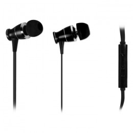 Nod l2m Black  Metal Handsfree Headphones Black Color
