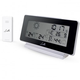 Life Savanna Weather Station With Wireless Outdoor Sensor,clock& Alarm Function