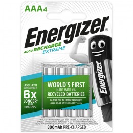 Energizer aaa-Hr03/800mah/4tem Extreme Rechargeable   F016482