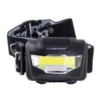 ESPERANZA φακός κεφαλής LED EOT037, 100lm, μαύρος