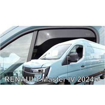 ΑΝΕΜ.27034/VAN ΑΝΕΜΟΘΡΑΥΣΤΕΣ ΓΙΑ RENAULT MASTER IV ΚΟΝΤΟ 2024+ ΖΕΥΓΑΡΙ ΑΠΟ ΕΥΚΑΜΠΤΟ ΦΙΜΕ ΠΛΑΣΤΙΚΟ HEKO - 2 ΤΕΜ.