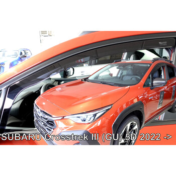 ΑΝΕΜ.SET28534 ΑΝΕΜΟΘΡΑΥΣΤΕΣ ΓΙΑ SUBARU CROSSTREK III (GU) 5D 2022+ ΣΕΤ ΑΥΤΟΚΙΝΗΤΟΥ ΑΠΟ ΕΥΚΑΜΠΤΟ ΦΙΜΕ ΠΛΑΣΤΙΚΟ HEKO - 4 ΤΕΜ