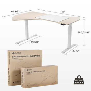 Γραφείο - Eureka Ergonomic® ERK-EDI-FS-MW 141.2x177.8x121.9 εκ.