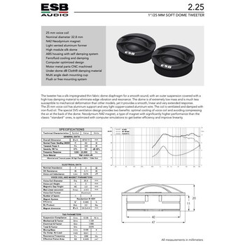 Ηχεία Αυτοκινήτου – ESB 2.6K2X