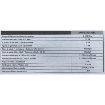 jager ΕΝΙΣΧΥΤΗΣ ΓΡΑΜΜΗΣ TECATEL 24db LTE (LM-AMP-LTE24)