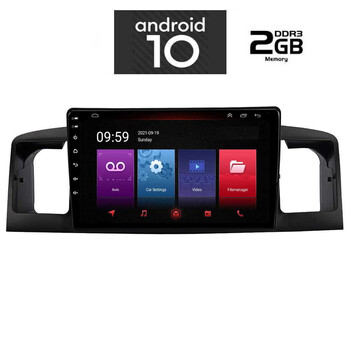 IQ-AN X4951_GPS (9inc). OEM  TOYOTA COROLLA mod. 2001-2006