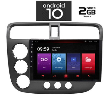 IQ-AN X4773_GPS (9inc). OEM  HONDA CIVIC 4D mod. 2001-2006