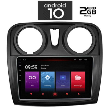 IQ-AN X4891_GPS A/C (9inc). OEM DACIA LOGAN - SANDERO mod. 2013-2019