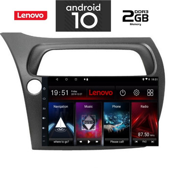 IQ-AN X6674_GPS (9inc). OEM  HONDA CIVIC 3D-5D mod. 2006-2012