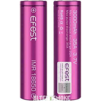 Efest - Efest IMR - Επαναφορτιζόμενη Μπαταρία 18650 Li-ion 3000mAh 3.7V 35A - Flat Pin - 1τμχ