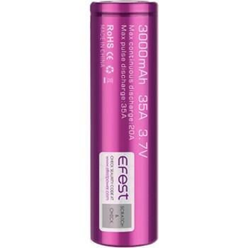 Efest - Efest IMR - Επαναφορτιζόμενη Μπαταρία 18650 Li-ion 3000mAh 3.7V 35A - Flat Pin - 1τμχ