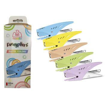Roma Maestri Συρραπτικό Funnyplier 6 pastel (0001404) (ROM0001404)