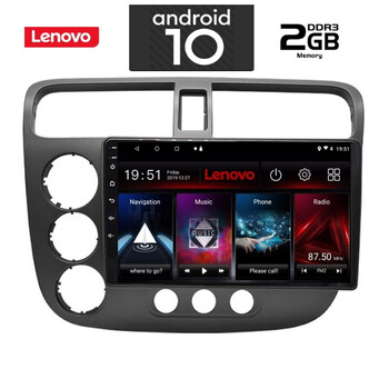 IQ-AN X6773_GPS (9inc). HONDA CIVIC 4D mod. 2001-2006