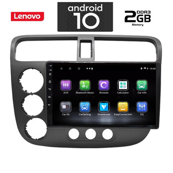 IQ-AN X6773_GPS (9inc). HONDA CIVIC 4D mod. 2001-2006