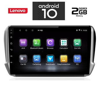 IQ-AN X6882_GPS (10inc). PEUGEOT 208-2008 mod. 2012-2019