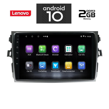 IQ-AN X6955_GPS (9inc). TOYOTA COROLLA 4D mod. 2006-2012
