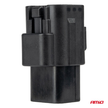 04349/AM ΦΙΣΑ ΣΥΝΔΕΣΗΣ ΜΕ ΥΠΟΔΟΧΗ 6 PIN Φ2,2mm ΑΔΙΑΒΡΟΧΗ AMIO - 1 τεμ.