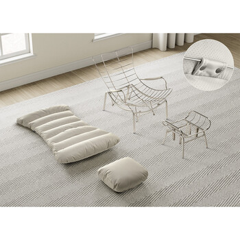 Κουνιστή Πολυθρόνα Liam με Πουφ - Eureka Ergonomic® ERK-LS02-GY