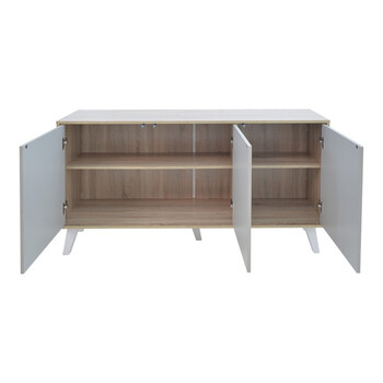 Μπουφές Billie pakoworld sonoma-γκρι 149x40x77εκ