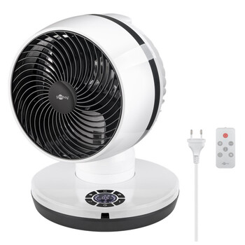 GOOBAY ανεμιστήρας δαπέδου 59515 με χειριστήριο, 23cm, 70W, λευκός