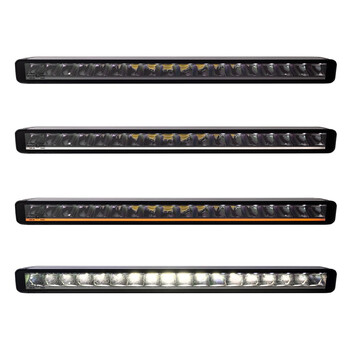 WLBC176/MT ΠΡΟΒΟΛΕΑΣ DRIVING LIGHT BLACK SERIES 18x5W LED 12-48V 90W 5.700K 7.560lm 2 ΧΡΗΣΕΩΝ 534x54x58mm mTECH - 1 τεμ.