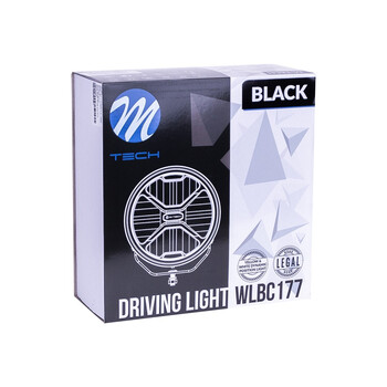 WLBC177/MT ΠΡΟΒΟΛΕΑΣ ΣΤΡΟΓΓΥΛΟΣ DRIVING LIGHT BLACK SERIES LED 12-48V 80W 5.700K 11.000lm 220mm mTECH -  1 ΤΕΜ.