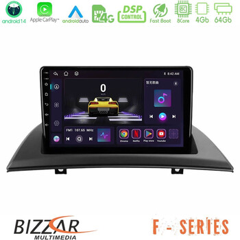 Bizzar f Series 8core Android14 4+64gb  bmw e83 Navigation Multimedia Tablet 9" με Carplay & Android Auto u-f-Bm0780