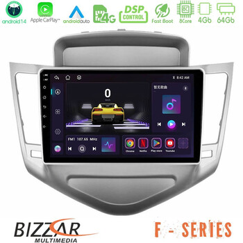 Bizzar f Series 8core Android14 4+64gb  Chevrolet Cruze 2009-2012 Navigation Multimedia Tablet 9" με Carplay & Android Auto u-f-Cv036n