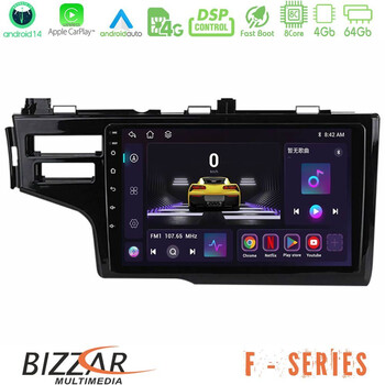 Bizzar f Series 8core Android14 4+64gb  Honda Jazz 2013-2020 Navigation Multimedia Tablet 9" με Carplay & Android Auto u-f-Hd0651