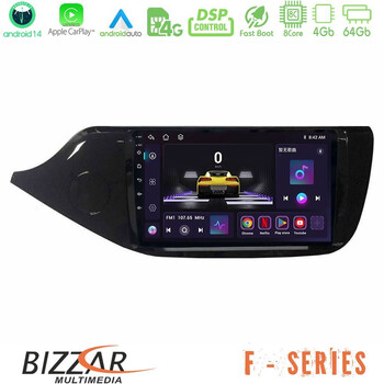 Bizzar f Series 8core Android14 4+64gb  kia Ceed 2013-2017 Navigation Multimedia Tablet 9" με Carplay & Android Auto u-f-Ki0610