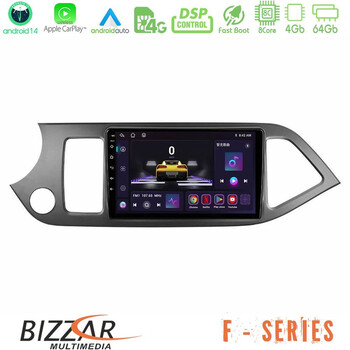 Bizzar f Series 8core Android14 4+64gb  kia Picanto Navigation Multimedia Tablet 9" με Carplay & Android Auto u-f-Ki0611