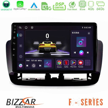 Bizzar f Series 8core Android14 4+64gb  Seat Ibiza 2012-2015 Navigation Multimedia Tablet 9" με Carplay & Android Auto (Piano Black) u-f-St1832bl