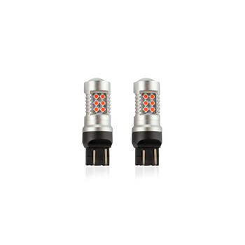 T20 21/5W CANBUS 12/24V 6,2W LED 24xSMD3030 ΚΟΚΚΙΝΟ 5600K 18x56mm 2ΤΕΜ.