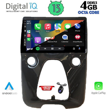 DIQ BXD 8708_CPA A/C (10inc) MULTIMEDIA TABLET for CITROEN C1-PEUGEOT 108 - TOYOTA AYGO mod. 2014-2022