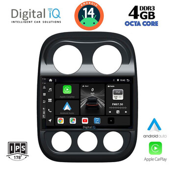 DIGITAL IQ BXD 8277_CPAA (10inc) MULTIMEDIA TABLET for JEEP COMPASS - PATRIOT mod. 2007-2016