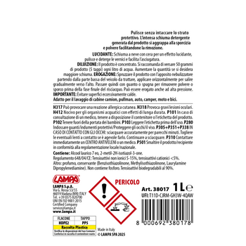 L3801.7 ΣΑΜΠΟΥΑΝ ΜΕ ΚΕΡΙ SUPER FOAM ΣΥΜΠΥΚΝΩΜΕΝΟ 1000ml LAMPA - 1 ΤΕΜ.