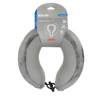 L5416.8 ΜΑΞΙΛΑΡΙ ΤΑΞΙΔΙΟΥ ΑΥΧΕΝΑ ΕΡΓΟΝΟΜΙΚΟ MEMORY FOAM ΓΚΡΙ NECK-LUXE LAMPA - 1 ΤΕΜ.