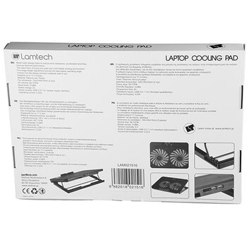 LAMTECH LAPTOP COOLING PAD 2 FANS