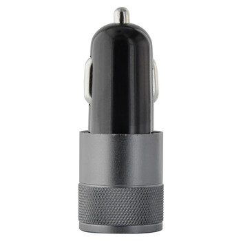 LAMTECH METAL 2 USB 2,1A CAR CHARGER FOR MOBILE PHONES BLACK